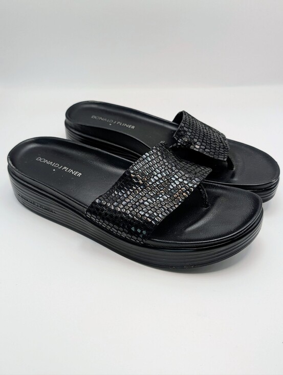 Donald J. Pliner Shoes - Donald J. Pliner Fifi Embossed Slide Sandals